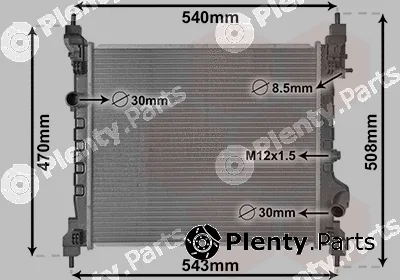 Van Wezel 08012702 — Radiator, engine cooling