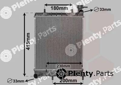 Van Wezel 82002085 — Radiator, engine cooling