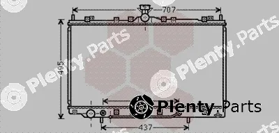 Van Wezel 32002217 — Radiator, engine cooling
