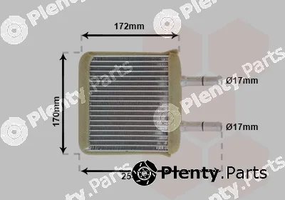 Van Wezel 82006137 — Heat Exchanger, interior heating