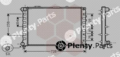 Van Wezel 01002079 — Radiator, engine cooling