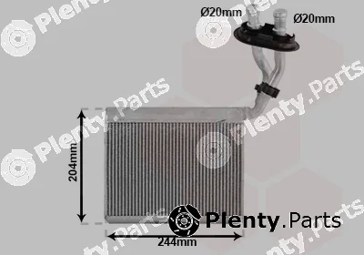 Van Wezel 58016709 — Heat Exchanger, interior heating