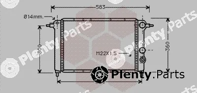 Van Wezel 43002065 — Radiator, engine cooling