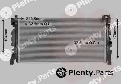 Van Wezel 06012726 — Radiator, engine cooling