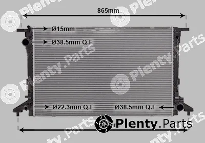 Van Wezel 03012722 — Radiator, engine cooling
