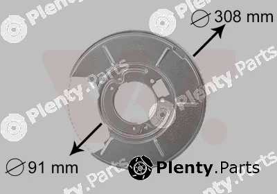 Van Wezel 0646374 — Splash Guard, brake disc