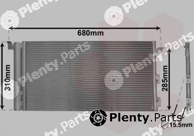 Van Wezel 17005293 — Condenser, air conditioning *** IR PLUS ***