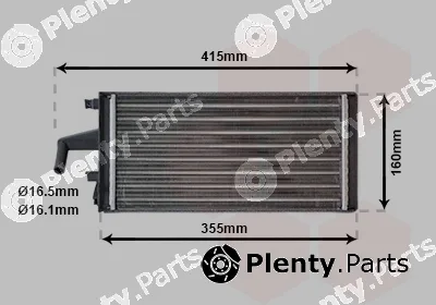 Van Wezel 28006096 — Heat Exchanger, interior heating