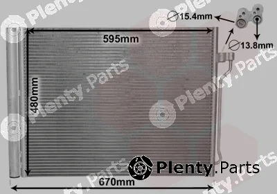 Van Wezel 06005409 — Condenser, air conditioning