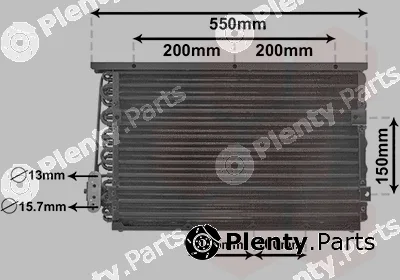 Van Wezel 06005191 — Condenser, air conditioning