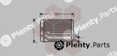 Van Wezel 82006118 — Heat Exchanger, interior heating