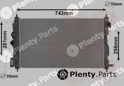 Van Wezel 37002599 — Radiator, engine cooling