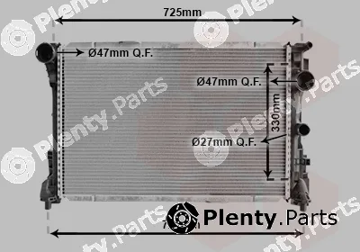 Van Wezel 30002575 — Radiator, engine cooling