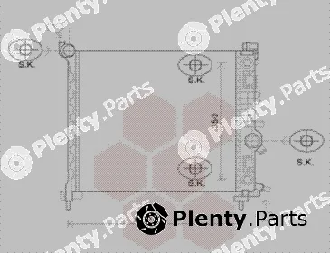Van Wezel 37002567 — Radiator, engine cooling
