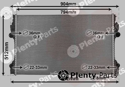 Van Wezel 74012702 — Radiator, engine cooling