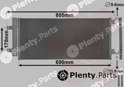 Van Wezel 37015705 — Condenser, air conditioning