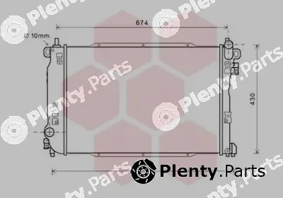 Van Wezel 81002134 — Radiator, engine cooling