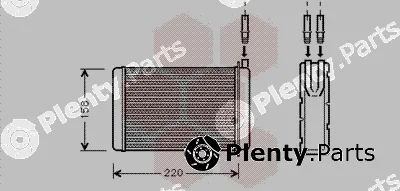 Van Wezel 43006090 — Heat Exchanger, interior heating