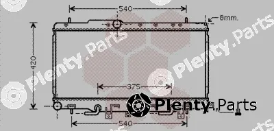 Van Wezel 51002056 — Radiator, engine cooling