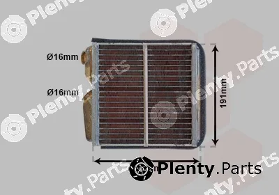 Van Wezel 37006240 — Heat Exchanger, interior heating