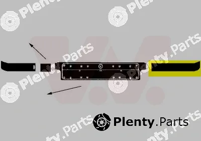 Van Wezel 0640581 — Trim/Protection Strip, bumper ** Equipart **