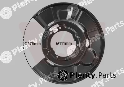Van Wezel 0657374 — Splash Guard, brake disc