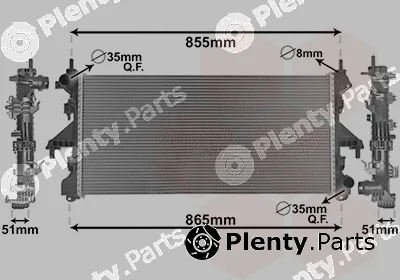 Van Wezel 17012704 — Radiator, engine cooling