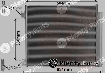Van Wezel 33005422 — Condenser, air conditioning