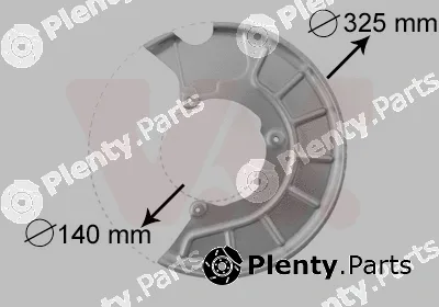 Van Wezel 7622371 — Splash Guard, brake disc