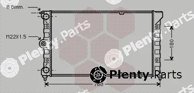 Van Wezel 58002037 — Radiator, engine cooling