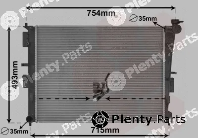 Van Wezel 83002269 — Radiator, engine cooling