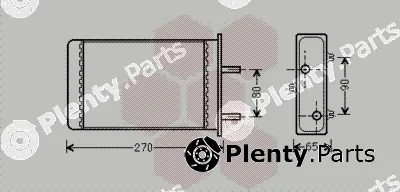 Van Wezel 73006064 — Heat Exchanger, interior heating