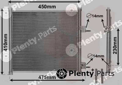 Van Wezel 18005262 — Condenser, air conditioning *** IR PLUS ***