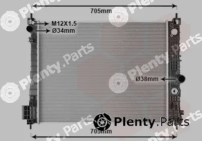 Van Wezel 37012718 — Radiator, engine cooling
