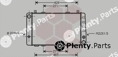 Van Wezel 76002009 — Radiator, engine cooling