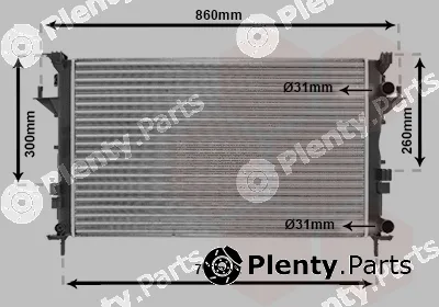 Van Wezel 43002290 — Radiator, engine cooling
