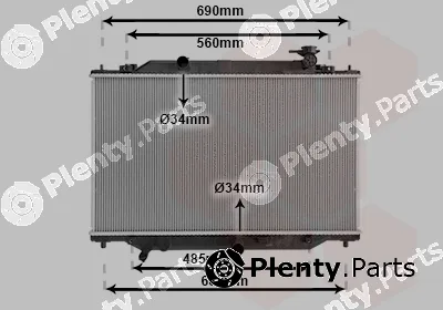 Van Wezel 27012704 — Radiator, engine cooling