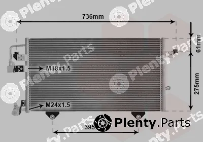 Van Wezel 03005121 — Condenser, air conditioning