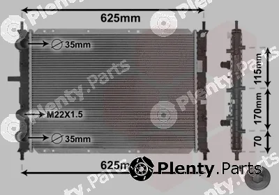 Van Wezel 17002188 — Radiator, engine cooling *** IR PLUS ***