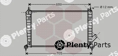 Van Wezel 47002061 — Radiator, engine cooling