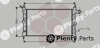 Van Wezel 37002022 — Radiator, engine cooling