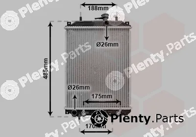 Van Wezel 11002057 — Radiator, engine cooling