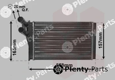 Van Wezel 03006097 — Heat Exchanger, interior heating