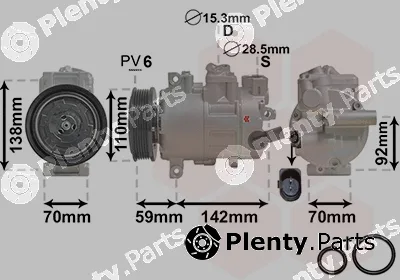 Van Wezel 0300K270 — Compressor, air conditioning *** IR PLUS ***