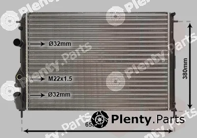 Van Wezel 43002266 — Radiator, engine cooling