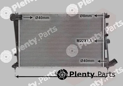 Van Wezel 09002066 — Radiator, engine cooling