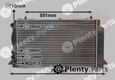 Van Wezel 03002089 — Radiator, engine cooling