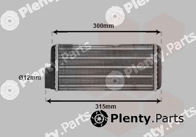 Van Wezel 76006017 — Heat Exchanger, interior heating