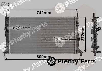 Van Wezel 18002596 — Radiator, engine cooling