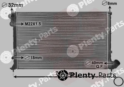 Van Wezel 09002107 — Radiator, engine cooling *** IR PLUS ***